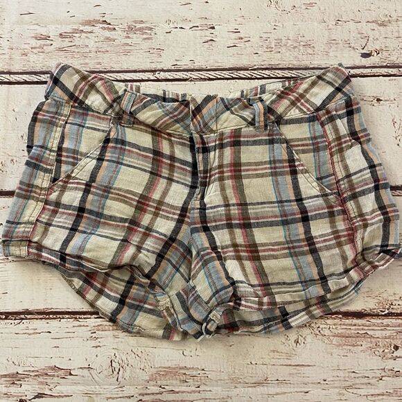 Free People Pants - Free People Shorts‎ Womens Size 6 Morning Rain Hippie Boho 100% Linen